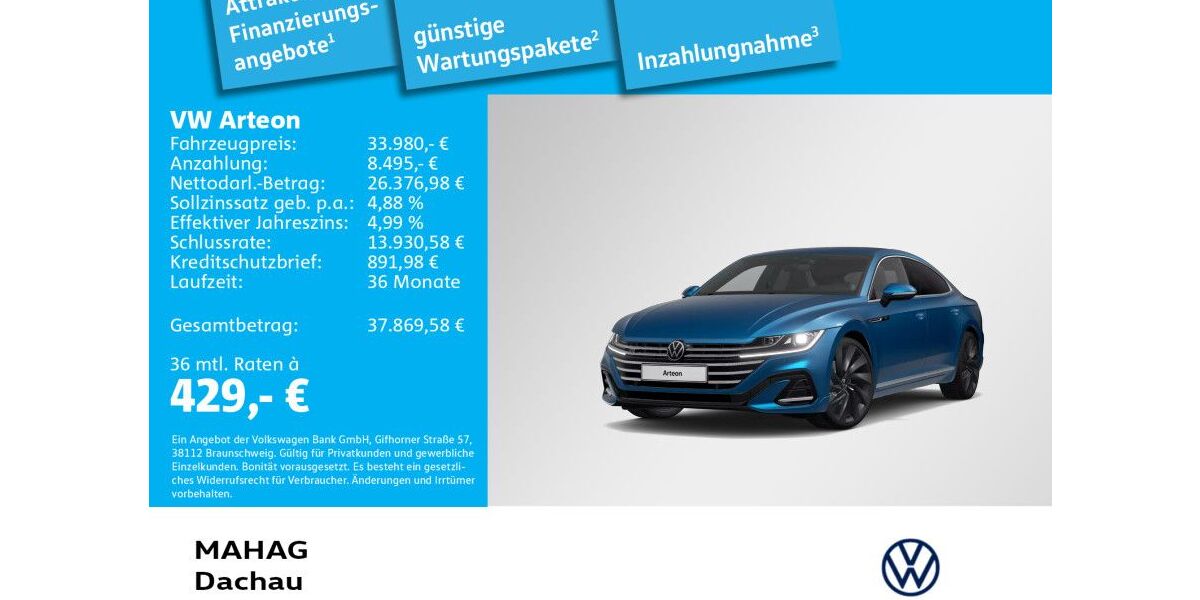 VW Arteon 35.414 km 33.980 &euro; Dachau 85221