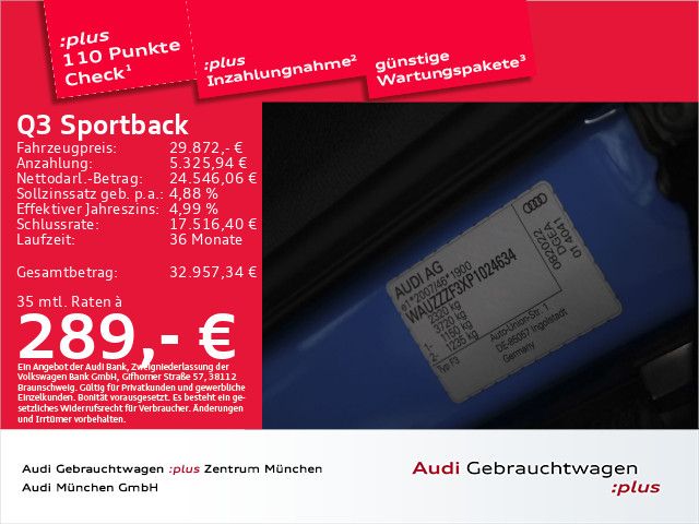 Audi Q3 62.162 km 27.995 &euro; Eching 85386