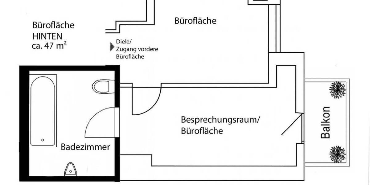 Gewerbeobjekt München Schwabing-West - 3 Zimmer, 92 m&sup2;, 2.835&euro; | Angebot:26187219