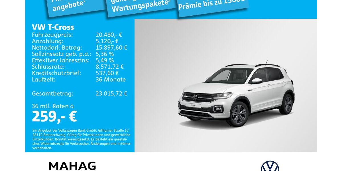 VW T-Cross 41.625 km 20.480 &euro; Ottobrunn 85521