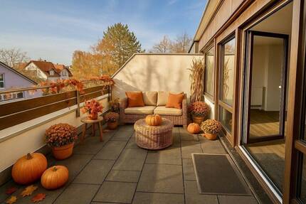 Helles 1,5-Zimmer-Apartment mit großer West-Dachterrasse in ruhiger Rücklage 1 zimmer