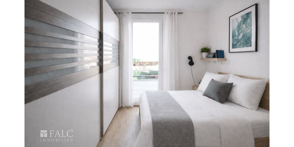 Etagenwohnung München Trudering-Riem - 2 Zimmer, 51 m&sup2;, 399.000&euro; | Angebot:26190526