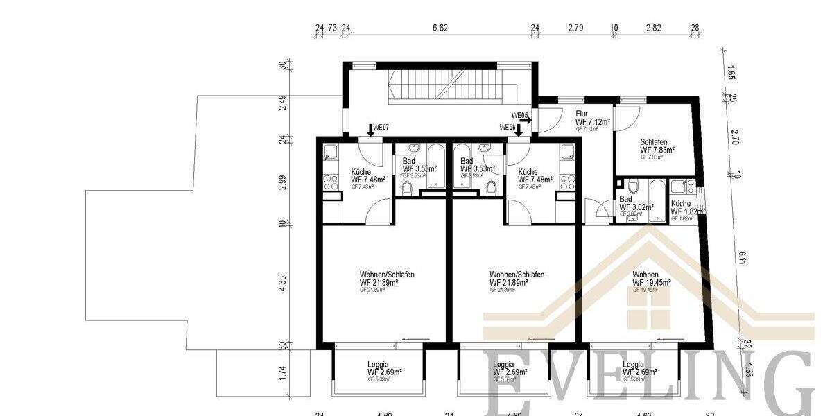Mehrfamilienhaus, Wohnhaus München Berg am Laim - 2 Zimmer, 966 m&sup2;, 5.500.000&euro; | Angebot:25820382
