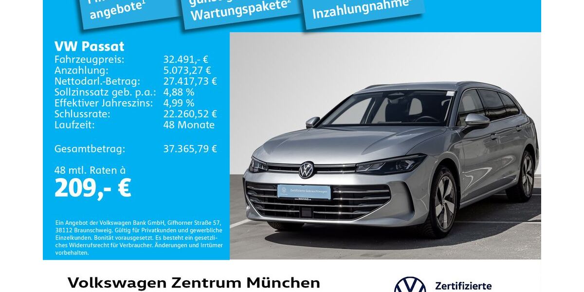 VW Passat 15.359 km 31.672 &euro; München 80687