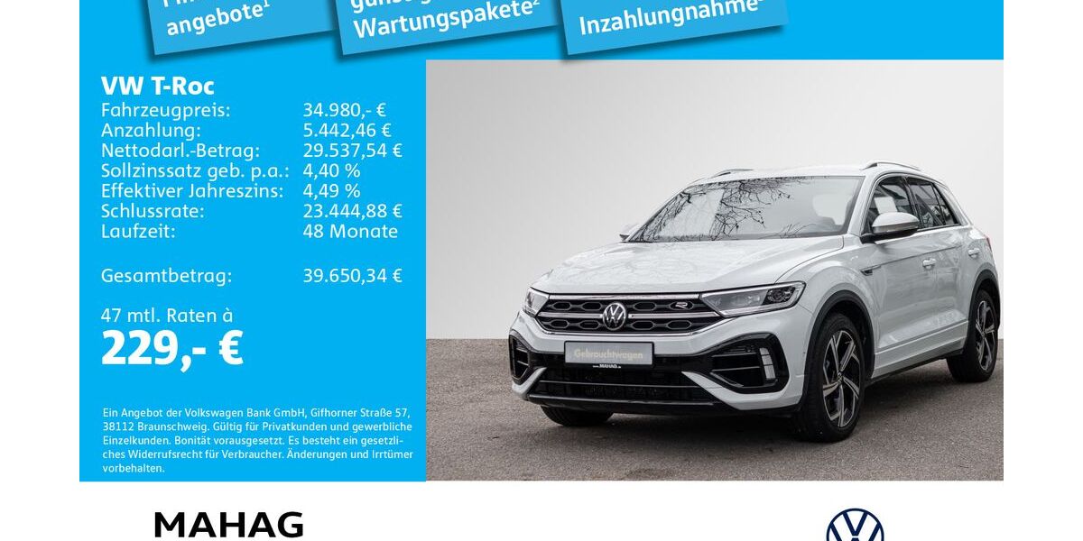 VW T-Roc 37.525 km 34.980 &euro; Ottobrunn 85521
