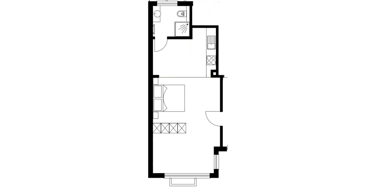 Erdgeschoßwohnung München Pasing-Obermenzing - 1 Zimmer, 39 m&sup2;, 1.300&euro; | Angebot:25405451
