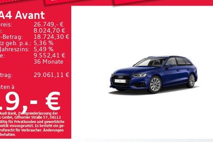 Audi A4 47.180 km 26.749 &euro; Eching 85386