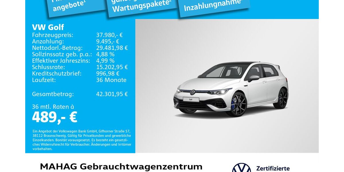 VW Golf 20.855 km 37.980 &euro; München 80935