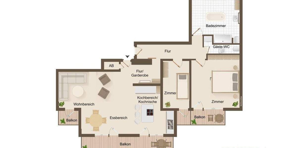 Etagenwohnung München Laim - 3 Zimmer, 123 m&sup2;, 898.000&euro; | Angebot:25703723