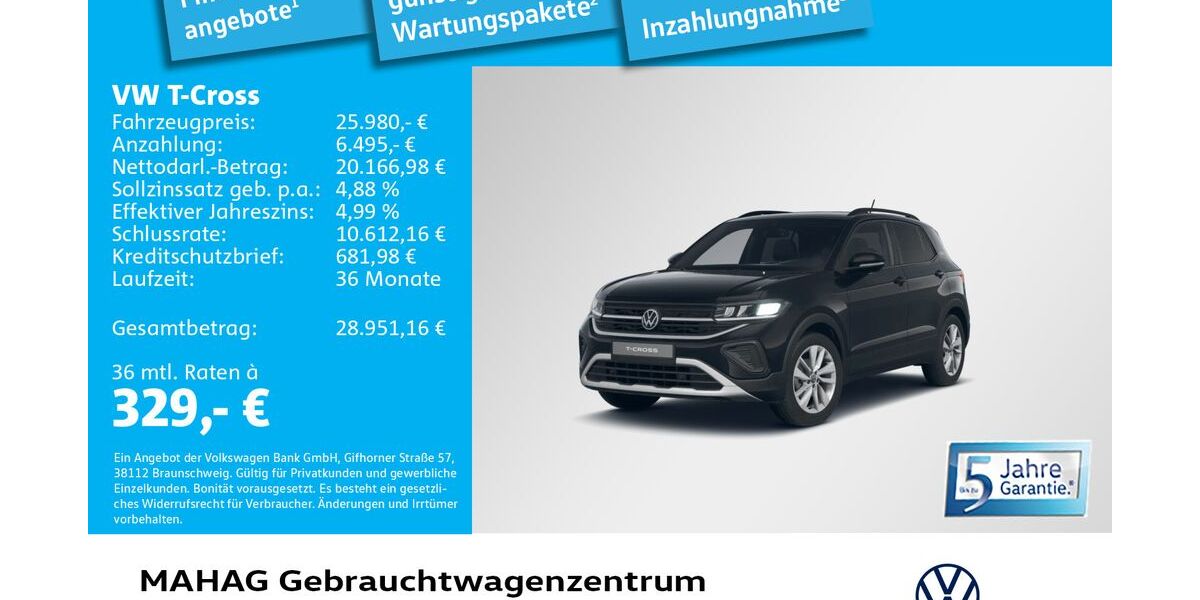 VW T-Cross 8.700 km 25.980 &euro; München 80935