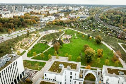 Stilvolles Wohnen über den Dächern Münchens: Penthouse am Olympiapark 3 zimmer