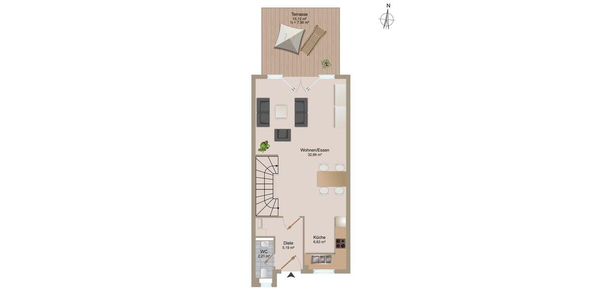 Reihenhaus Karlsfeld - 5.5 Zimmer, 140 m&sup2;, 3.300&euro; | Angebot:26251235