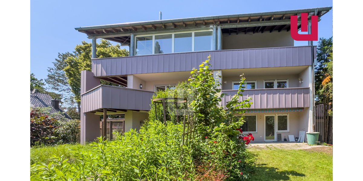 Haus in Haus - hochwertig sanierte Maisonette-Whg. mit drei Balkonen am Ortsrand von Gröbenzell - Maisonettenwohnung Gröbenzell | Angebot:25838795