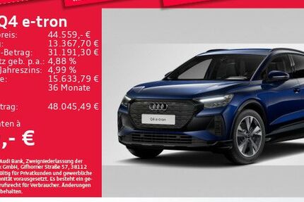 Audi Q4 e-tron 9.166 km 44.559 &euro; Eching 85386