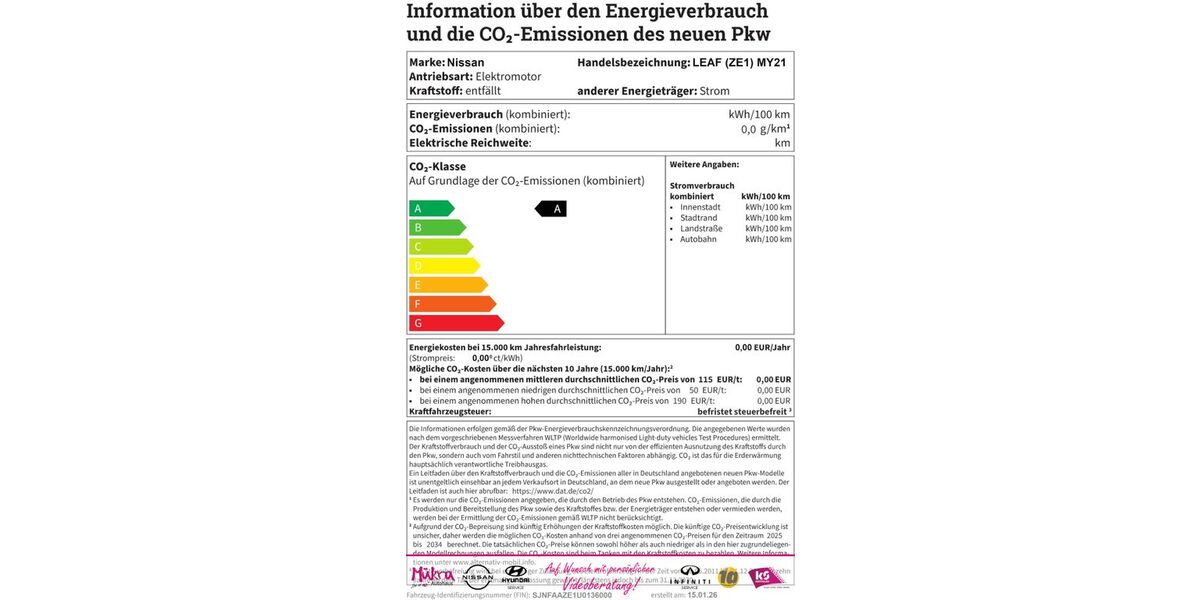Nissan Leaf 36.660 km 12.990 &euro; München 81677