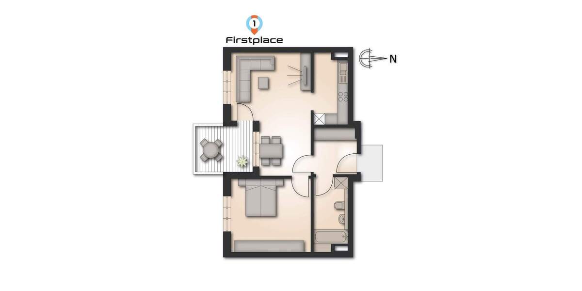 Etagenwohnung Ismaning - 2 Zimmer, 56 m&sup2;, 390.000&euro; | Angebot:25769312