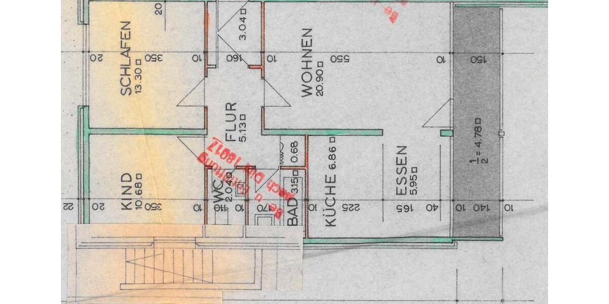 Etagenwohnung Puchheim - 3 Zimmer, 75 m&sup2;, 450.000&euro; | Angebot:27066667