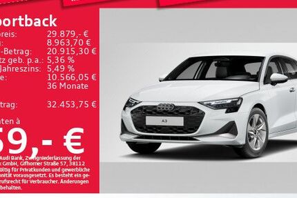 Audi A3 6.482 km 29.879 &euro; Eching 85386