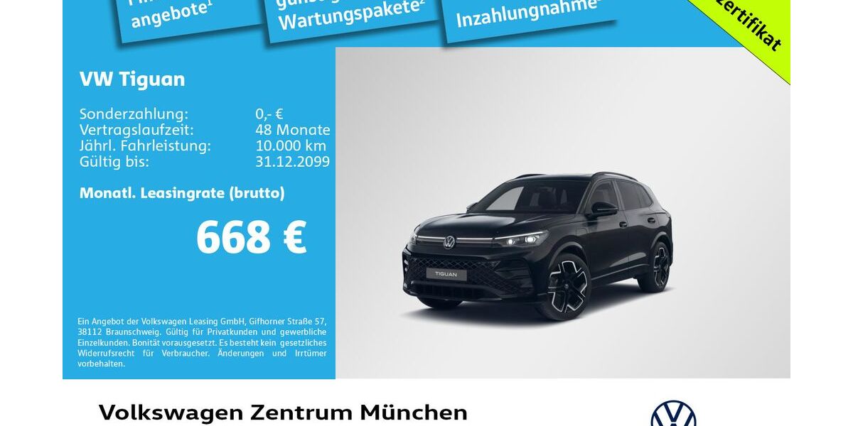 VW Tiguan 14.000 km 54.880 &euro; München 81669