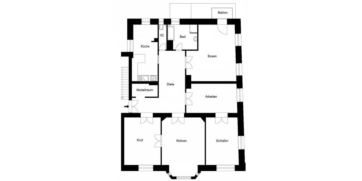 Etagenwohnung München Altstadt-Lehel - 5 Zimmer, 148 m&sup2;, 4.300&euro; | Angebot:26640961