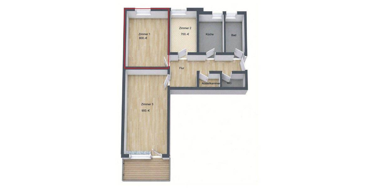 Etagenwohnung München-Ramersdorf Ramersdorf-Perlach - 3 Zimmer, 70 m&sup2;, 700&euro; | Angebot:26795097