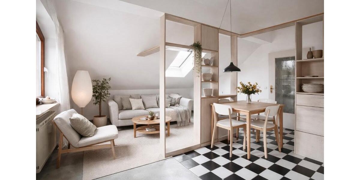 Dachgeschoßwohnung München Ramersdorf-Perlach - 2 Zimmer, 33 m&sup2;, 299.000&euro; | Angebot:25372577