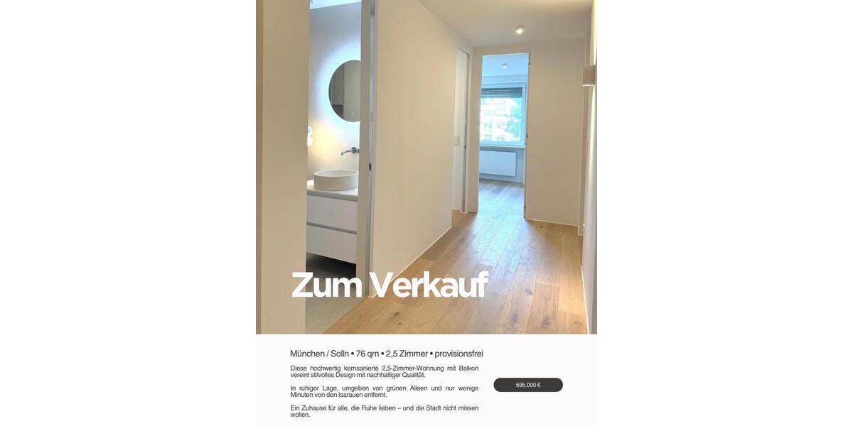 Erstbezug nach Kernsanierung, 2,5 Zimmer in München-Solln 3 zimmer