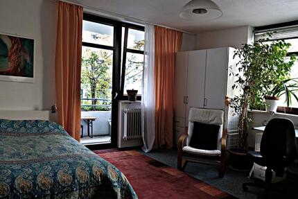 Möbliertes, helles, 23qm-großes Zimmer mit Balkon im grünen, ruhi 1 zimmer