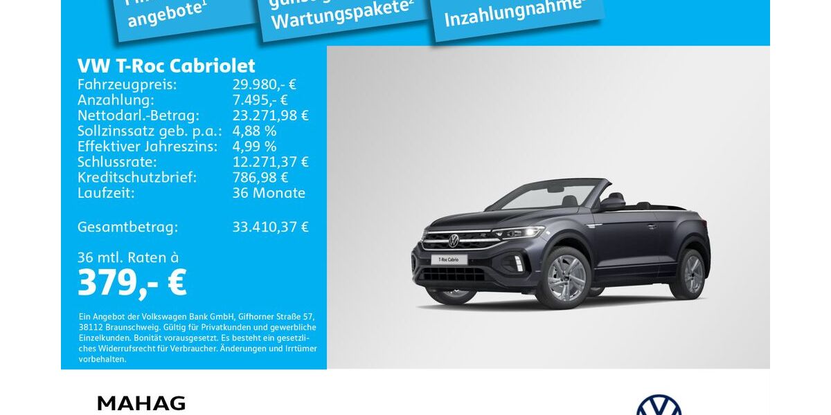 VW T-Roc 16.727 km 29.980 &euro; Dachau 85221