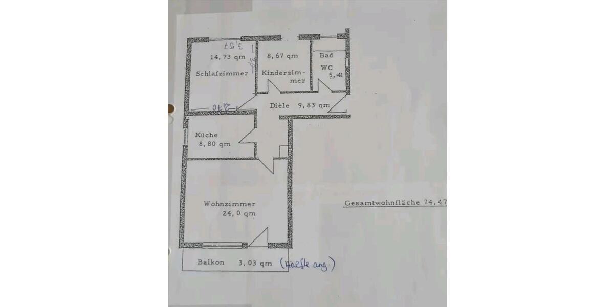 Etagenwohnung Weichs - 3 Zimmer, 74 m&sup2;, 350.000&euro; | Angebot:26612947