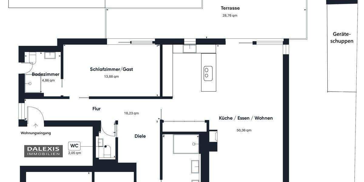 Etagenwohnung München Thalk.Obersendl.-Forsten-Fürstenr.-Solln - 3 Zimmer, 130 m&sup2;, 1.390.000&euro; | Angebot:25687911