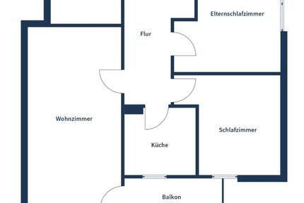 Moderne 81 m² kernsanierte 3-Zi. Wohnung mit Balkon & Stellplatz 3 zimmer