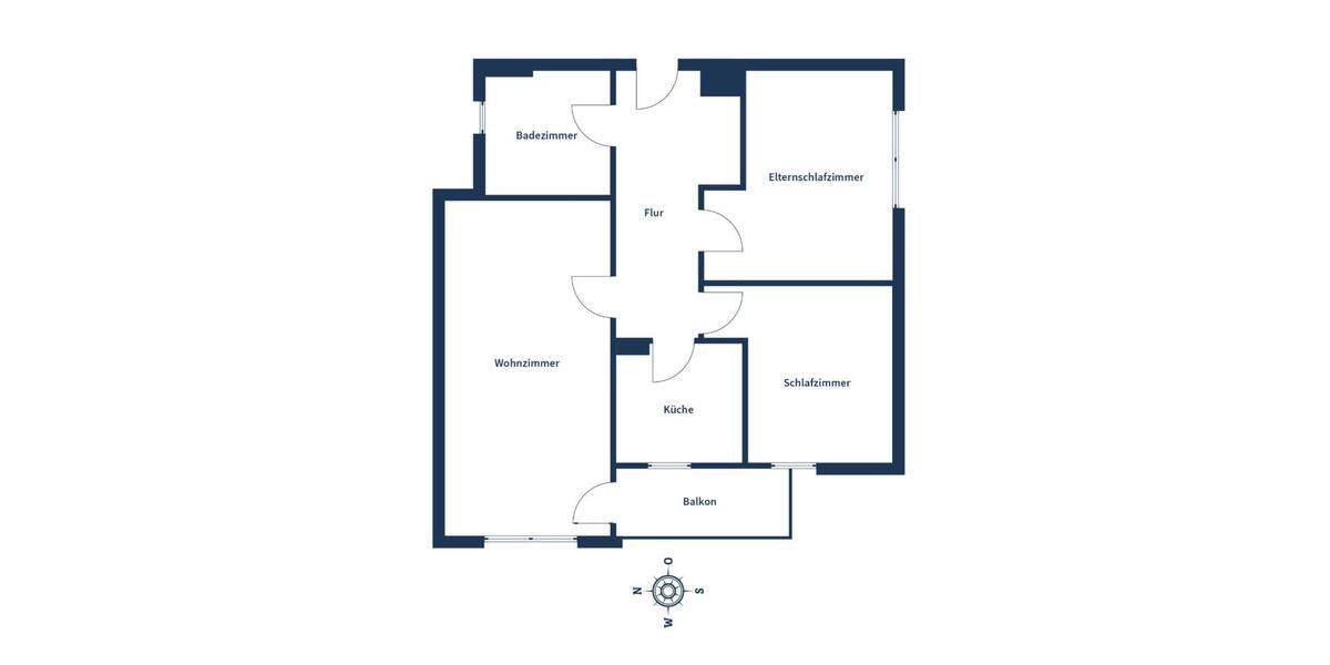 Moderne 81 m² kernsanierte 3-Zi. Wohnung mit Balkon & Stellplatz 3 zimmer