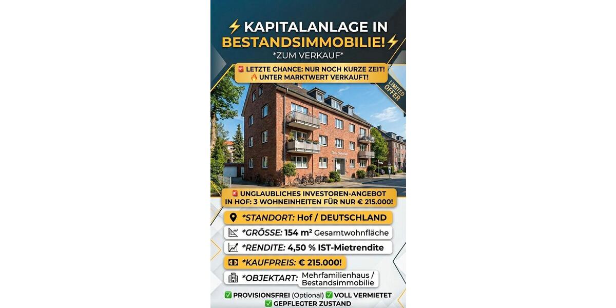 Etagenwohnung München Am Riesenfeld - 2 Zimmer, 154 m&sup2;, 215.000&euro; | Angebot:26144037