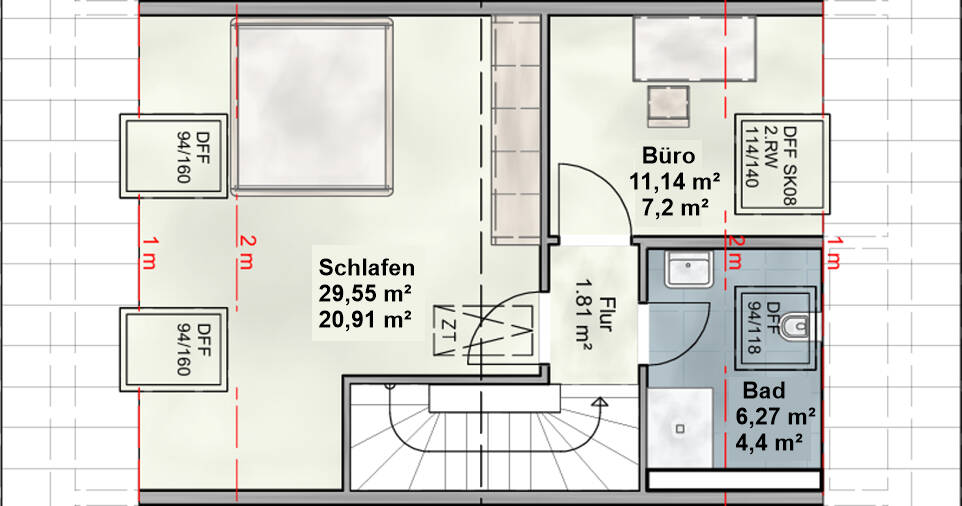 Reihenmittelhaus München Allach-Untermenzing - 6 Zimmer, 151 m&sup2;, 1.149.000&euro; | Angebot:26242280