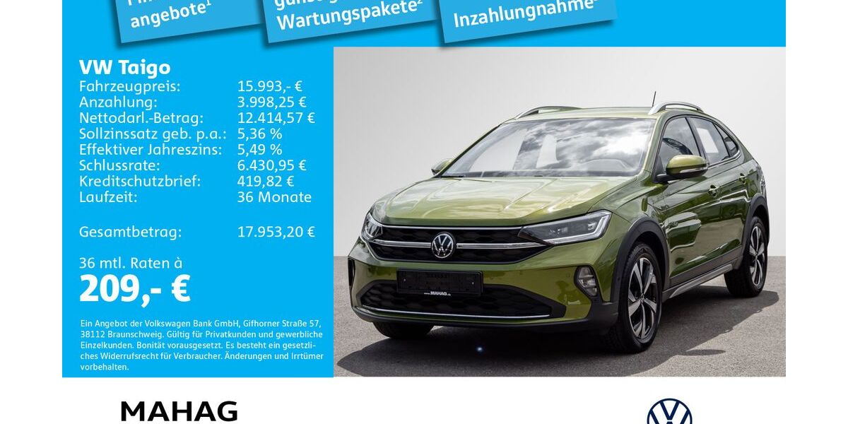 VW Taigo 41.541 km 15.993 &euro; München 81825