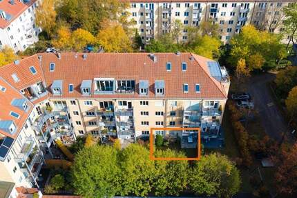 Ruhige Stadtoase: Stilvolle 2-Zi.-Wohnung mit kleinem Garten - City-Anschluss inklusive 2 zimmer