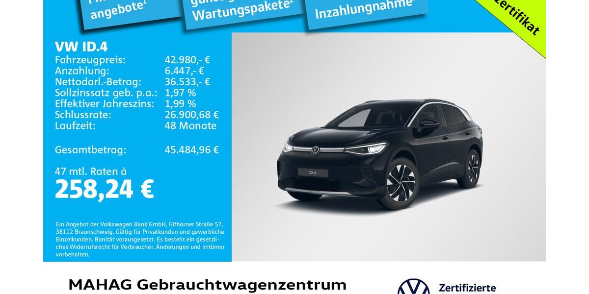 VW ID.4 2.519 km 42.980 &euro; München 80935