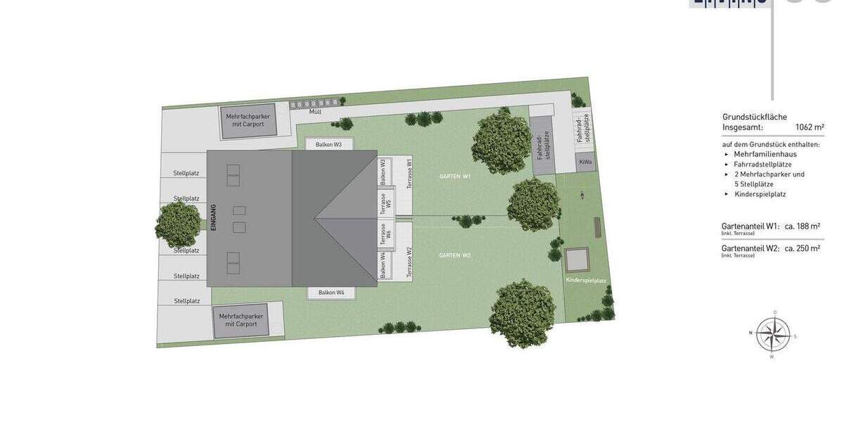 Etagenwohnung Vaterstetten Parsdorf - 2 Zimmer, 59 m&sup2;, 569.000&euro; | Angebot:25663453