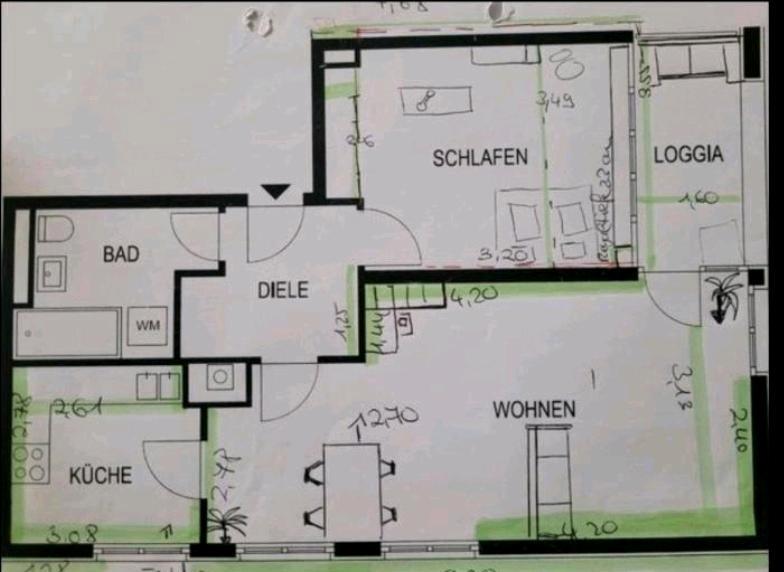Etagenwohnung München Bogenhausen - 2 Zimmer, 68 m&sup2;, 1.450&euro; | Angebot:26462993