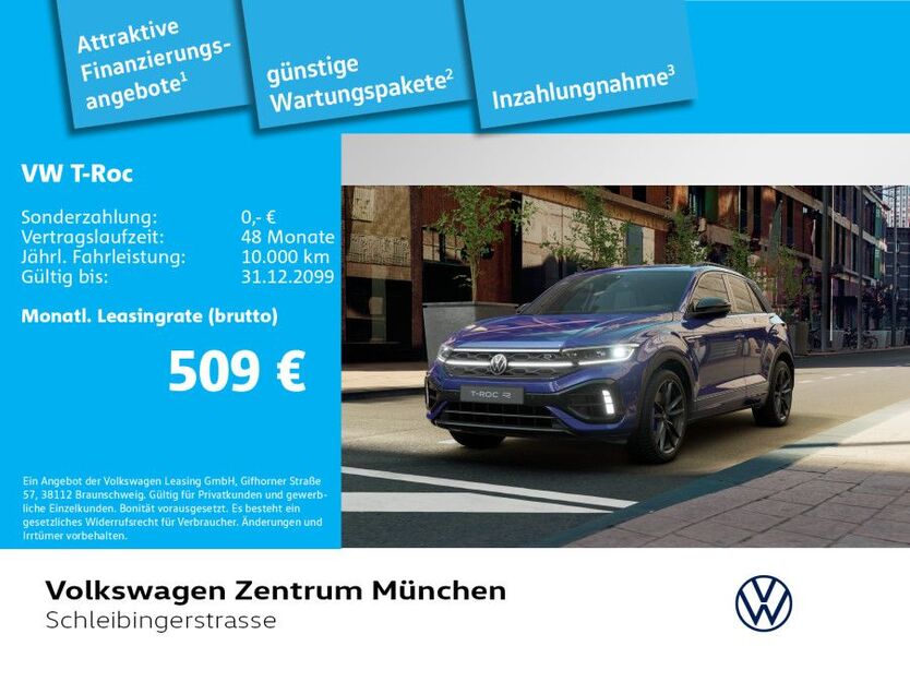 VW T-Roc 4.500 km 44.980 € München 81669