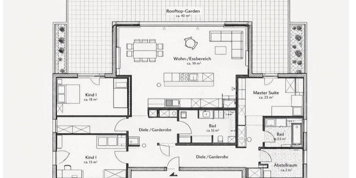 Terrassenwohnung München Thalk.Obersendl.-Forsten-Fürstenr.-Solln - 4 Zimmer, 145 m&sup2;, 1.890.000&euro; | Angebot:26306513