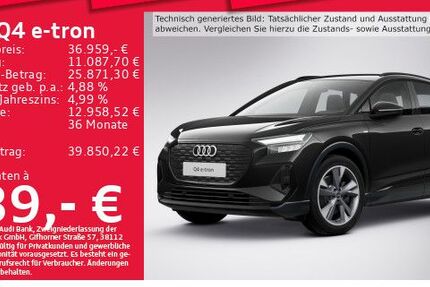 Audi Q4 e-tron 43.494 km 36.959 € München 80935