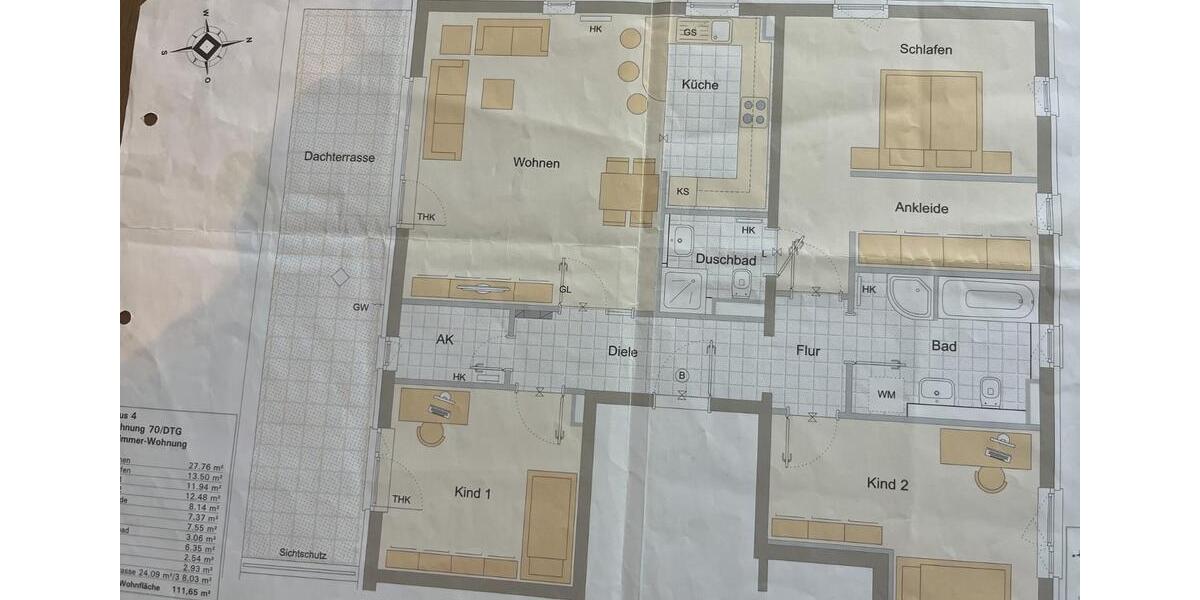 Dachgeschoßwohnung München Bogenhausen - 4 Zimmer, 112 m&sup2;, 1.280.000&euro; | Angebot:25943088