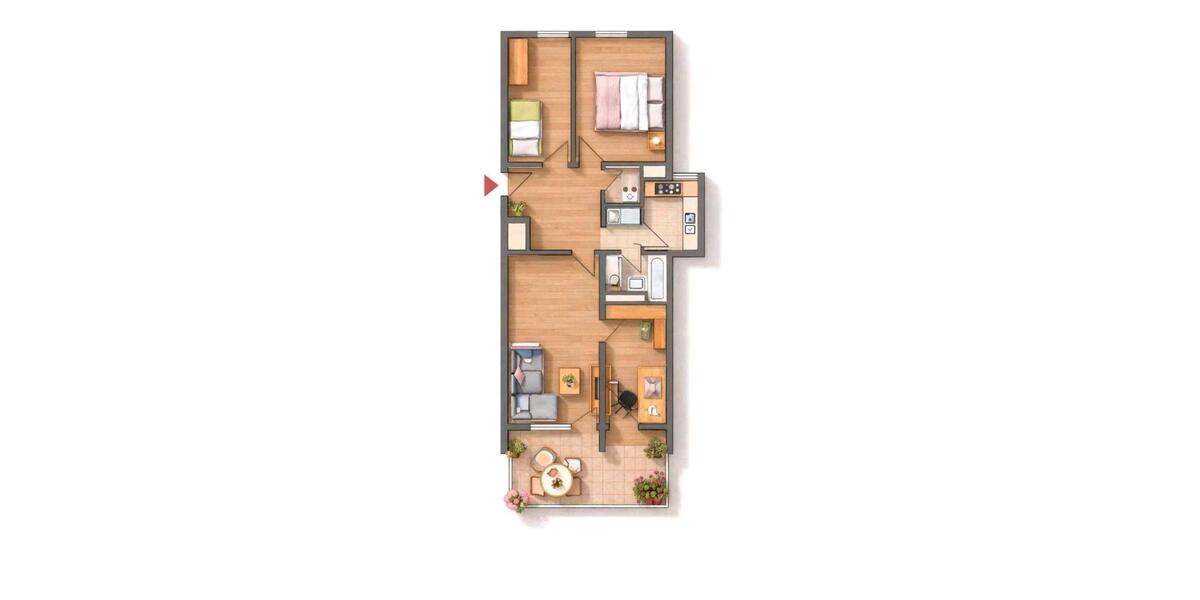 Etagenwohnung Olching - 4 Zimmer, 85 m&sup2;, 395.000&euro; | Angebot:26303112