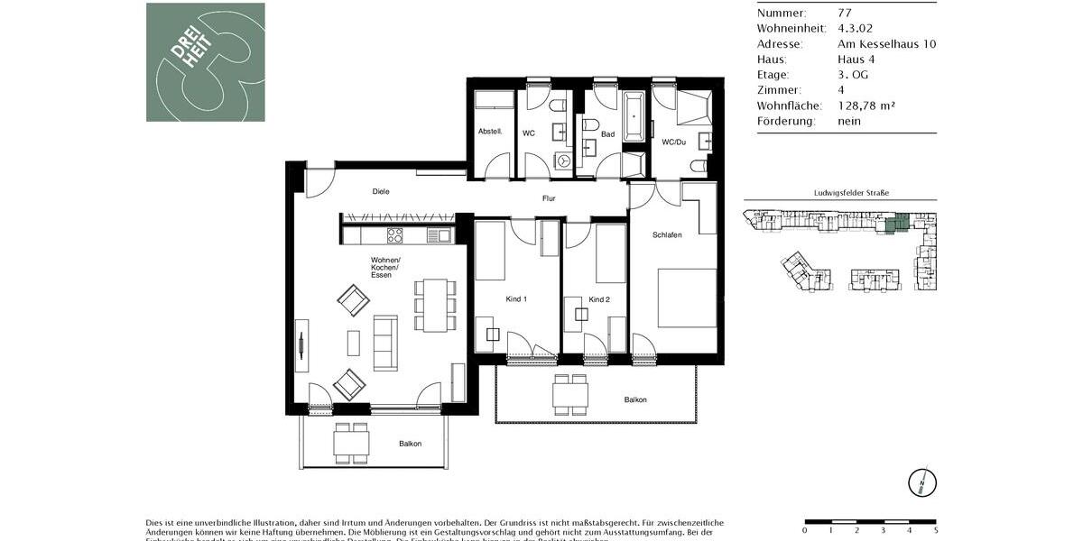 Etagenwohnung München Allach-Untermenzing - 4 Zimmer, 129 m&sup2;, 2.390&euro; | Angebot:24378340