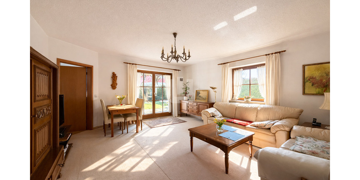 WINDISCH - Gepflegte und sonnige 3-Zimmer- Gartenwohnung zentral in Gilching - nur 40m zur S-Bahn! - Erdgeschoßwohnung Gilching | Angebot:27166290