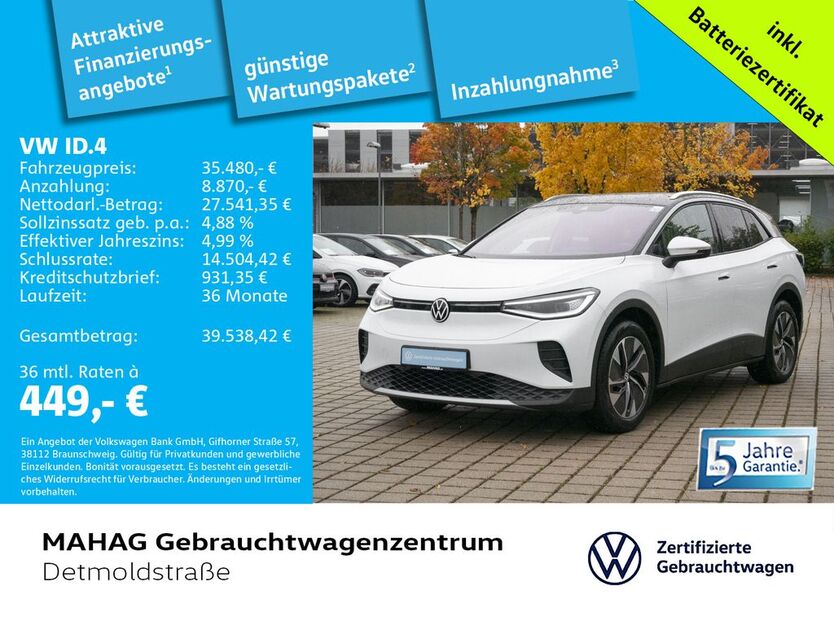 VW ID.4 14.292 km 35.480 € München 80935