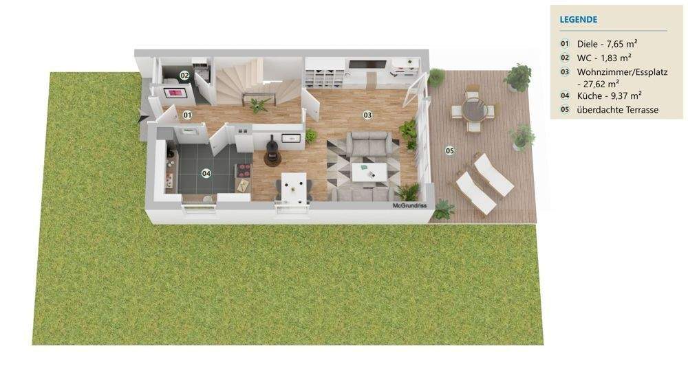 Doppelhaushälfte Ottobrunn - 6 Zimmer, 103 m&sup2;, 2.920&euro; | Angebot:25774911