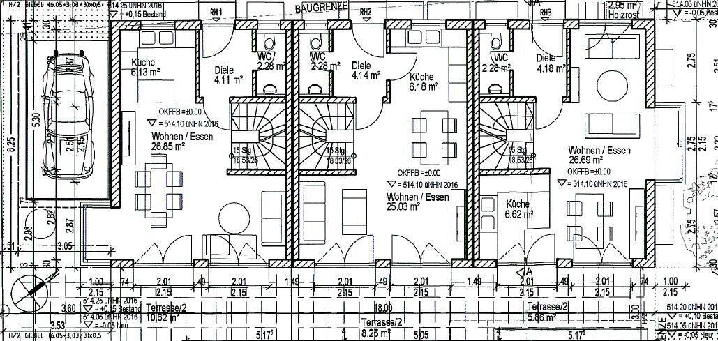Reihenmittelhaus Lochhausen Aubing-Lochhausen-Langwied - 5 Zimmer, 121 m&sup2;, 996.000&euro; | Angebot:25673563